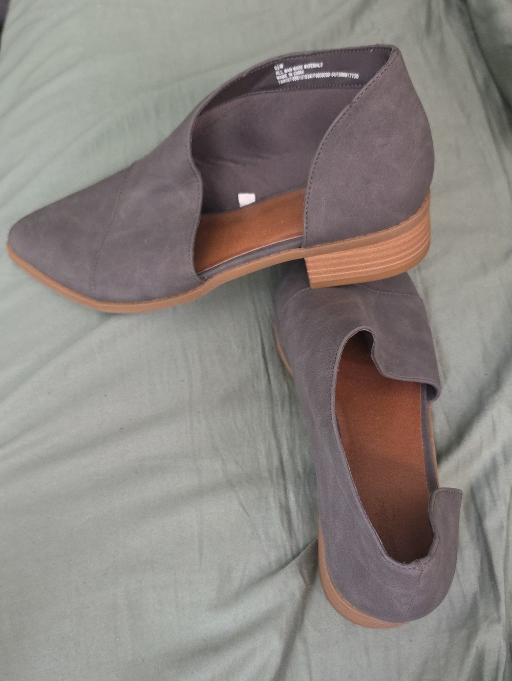 Target Women's Charcoal Pointed-Toe Slip-On Flats